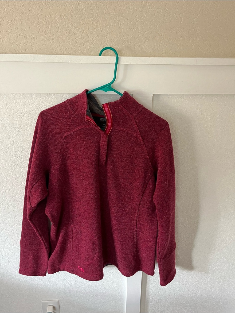 Outdoor Research Women's Large Wool Quarter-snap Sweater